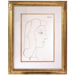 Picasso Lithograph - Profil de Femme