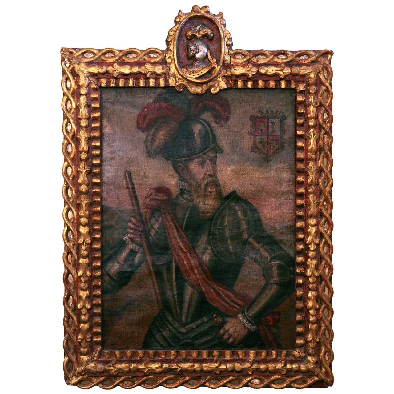 18th Century Peruvian Conquistador Painting
