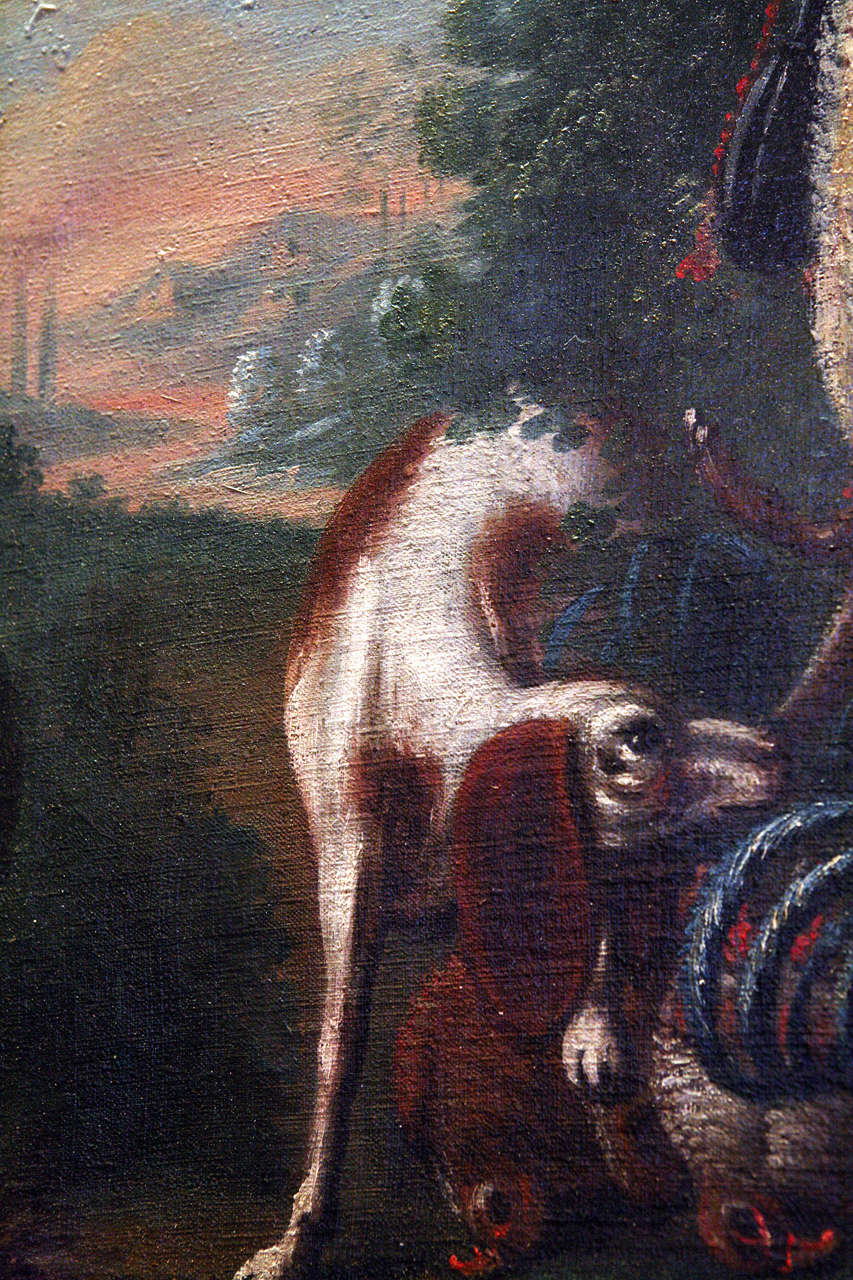 Unknown 18th Century Spaniel Oil Painting
