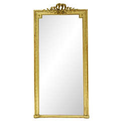 A Fine Louis XVI Gold Leaf Mirror from France