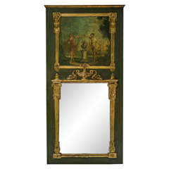 19th Century French Trumeau Mirror