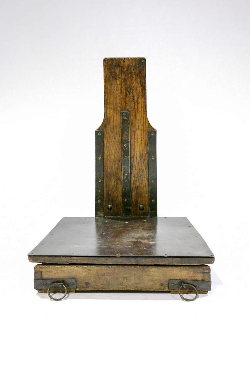 Early 19th Century Platform Wheat Scale From Denmark