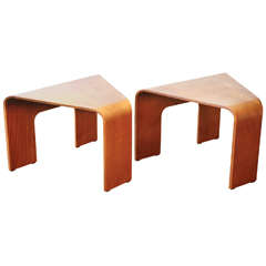 3 Legged Wood Side Tables