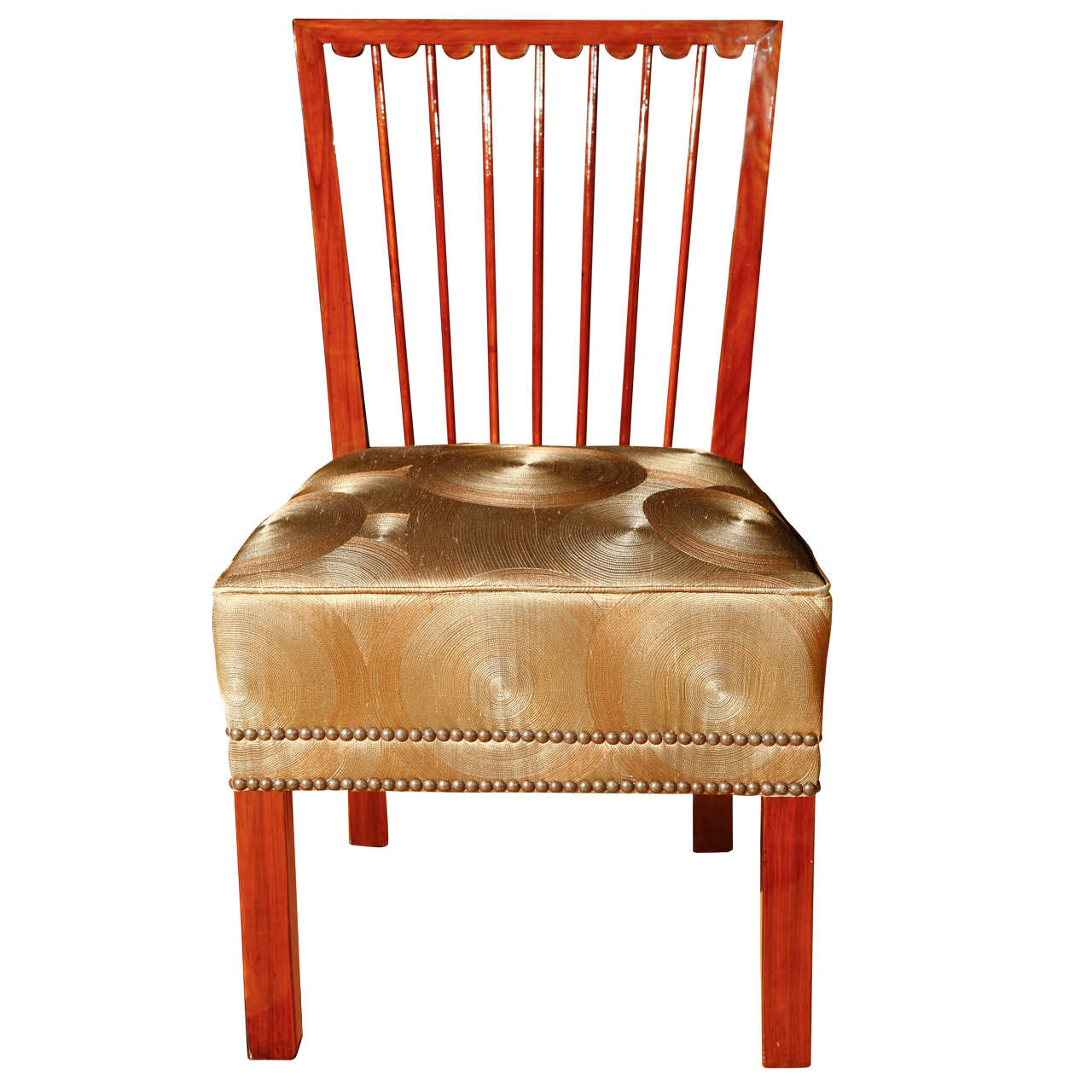 Hungarian Art Deco Slipper Chair For Sale