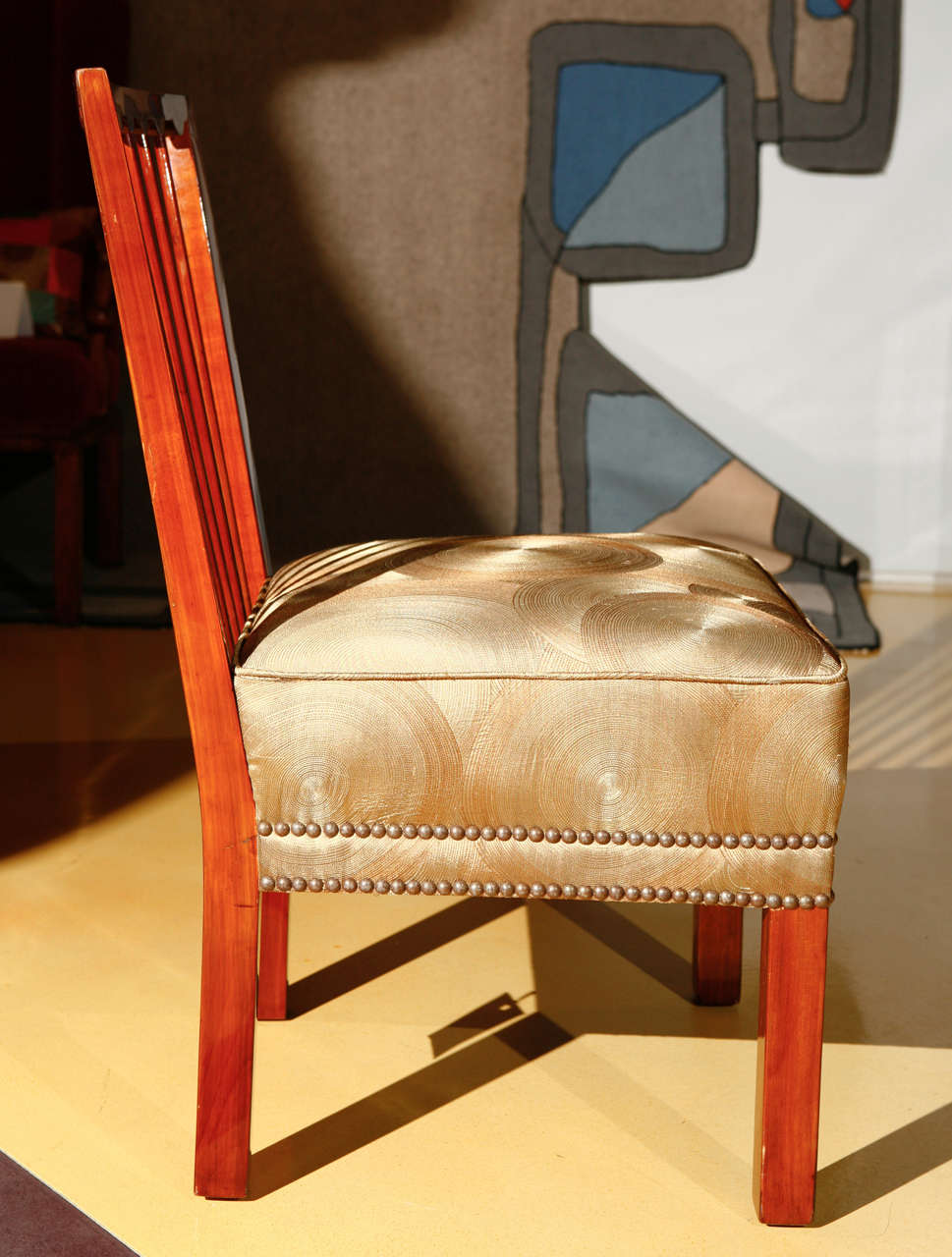 Hungarian Art Deco Slipper Chair For Sale 2