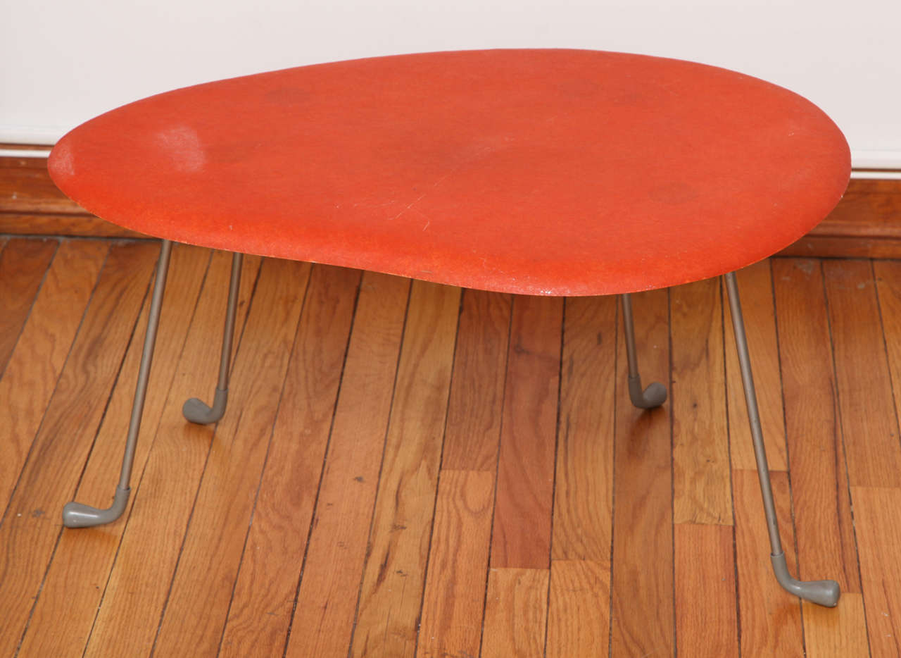 Fiberglass Biomorphic Table by J.P. Boutillier For Sale