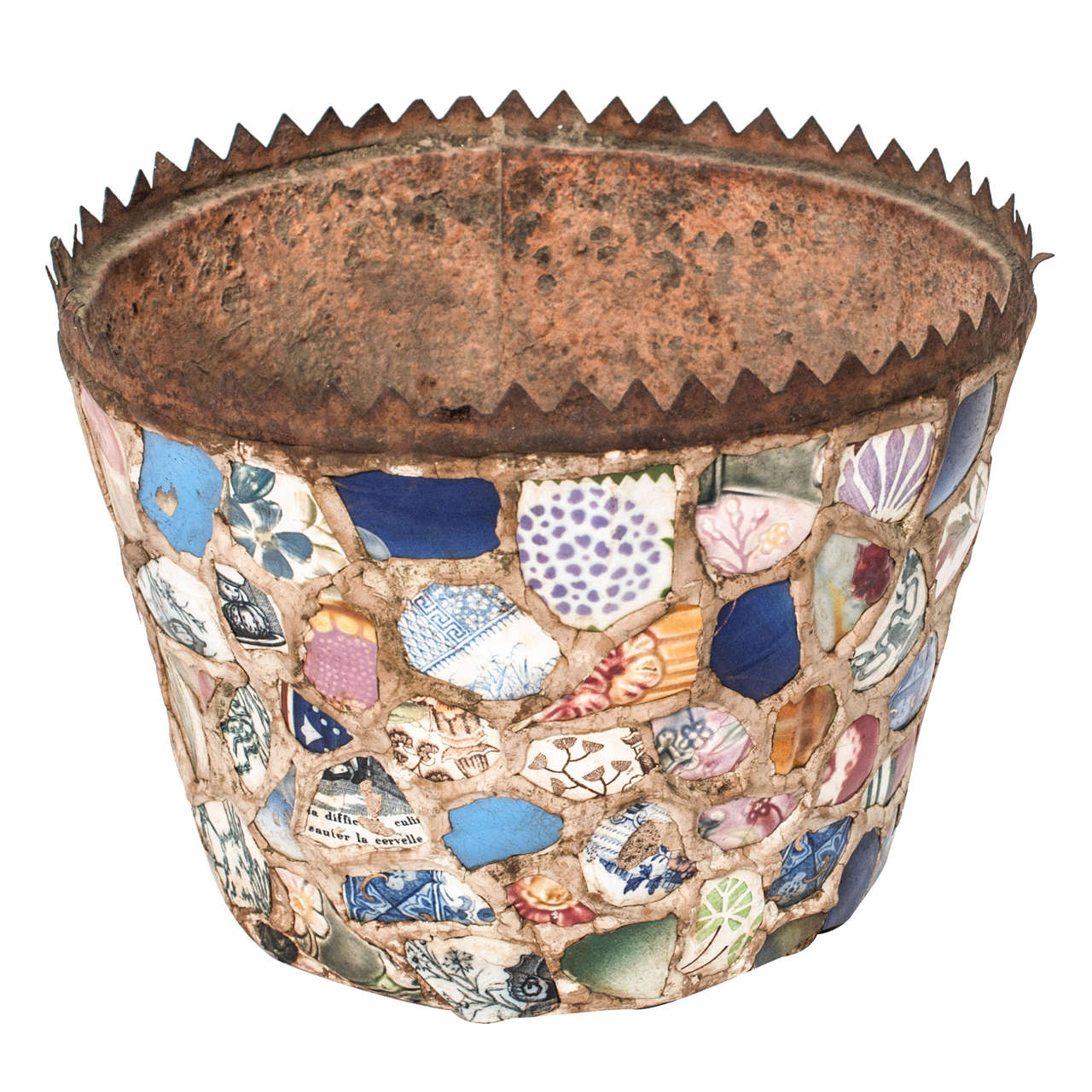 Mid 19th Century French "Picassiette" Jardiniere For Sale at 1stdibs