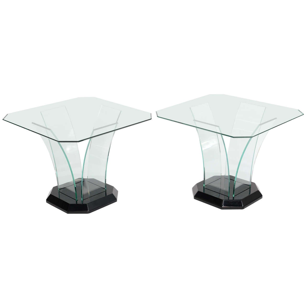 Pair Ben Mildwoff Art Deco Bent Glass Side Tables At Stdibs - Pair Ben Mildwoff Art Deco Bent Glass Side Tables pair ben mildwoff art deco bent glass side tables at stdibs - pair ben mildwoff art deco bent glass side tables