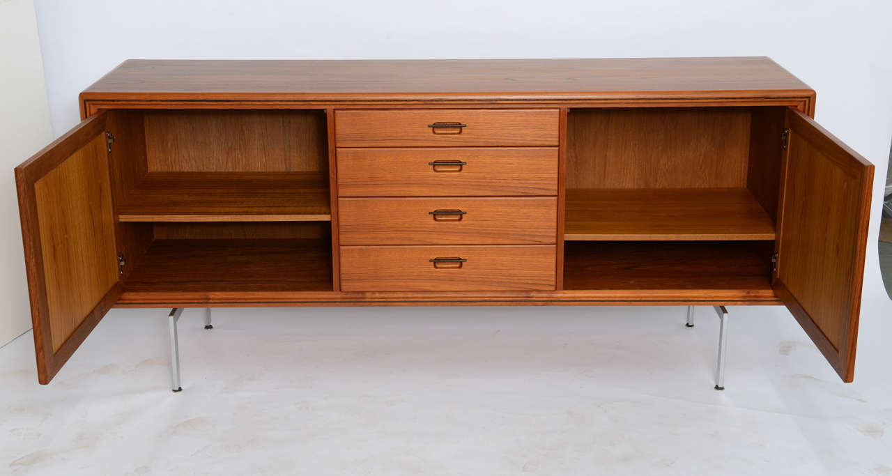 Scandinavian Modern Fine 1970s Danish Teak and Wenge Credenza Sideboard by EMC Møbler