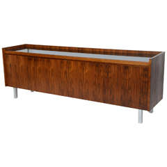 Exceptional Rosewood Credenza with Black Micarta Top