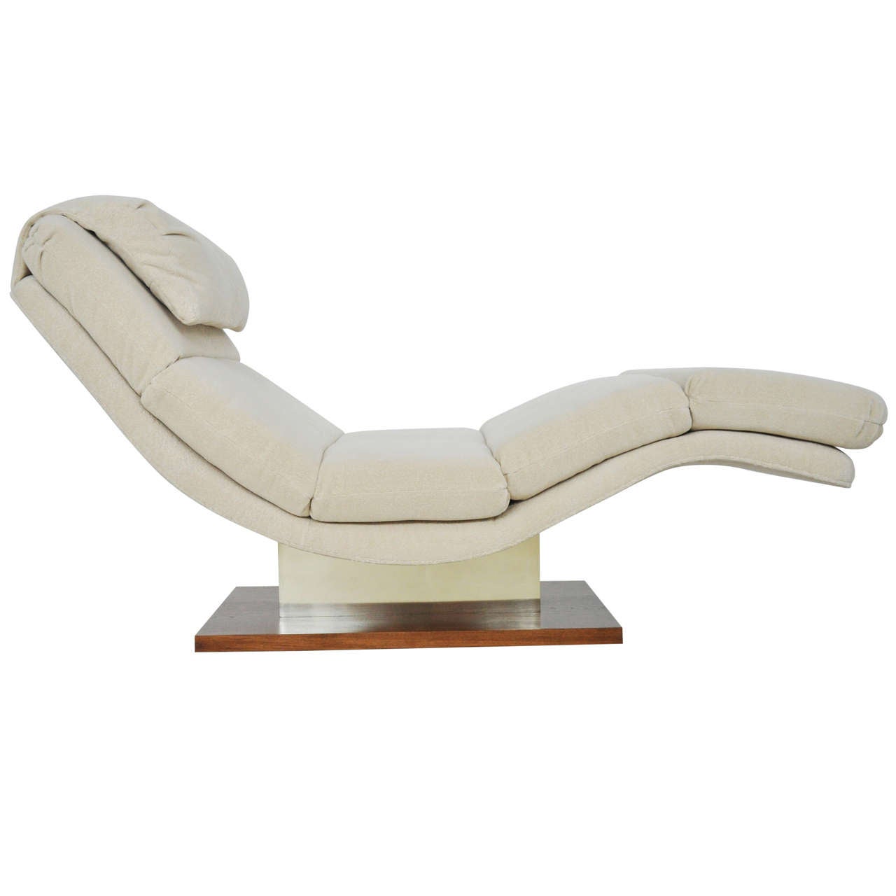 Midcentury Wave Chaise