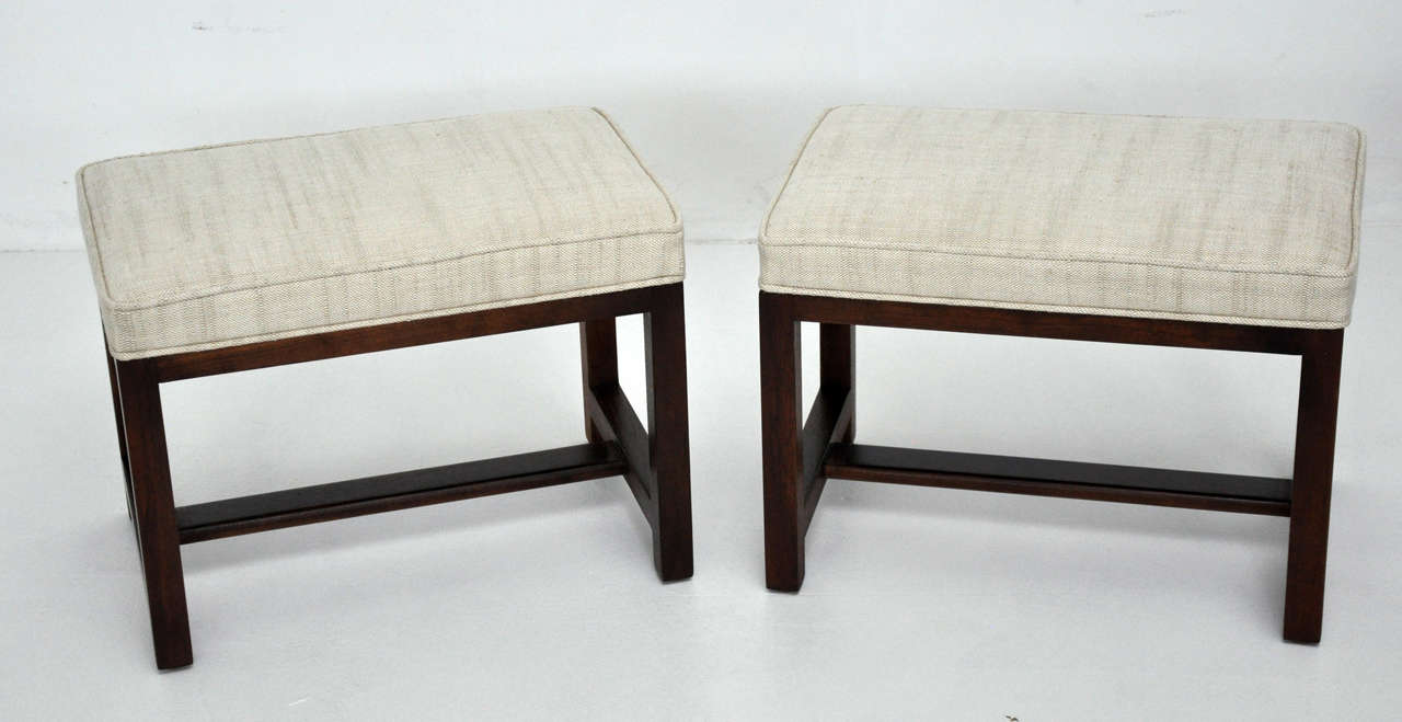 Dunbar Coffee Table with Stools by Edward Wormley 2