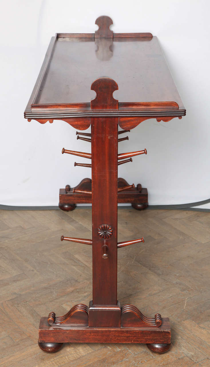 Mahogany Drapers Stand 3