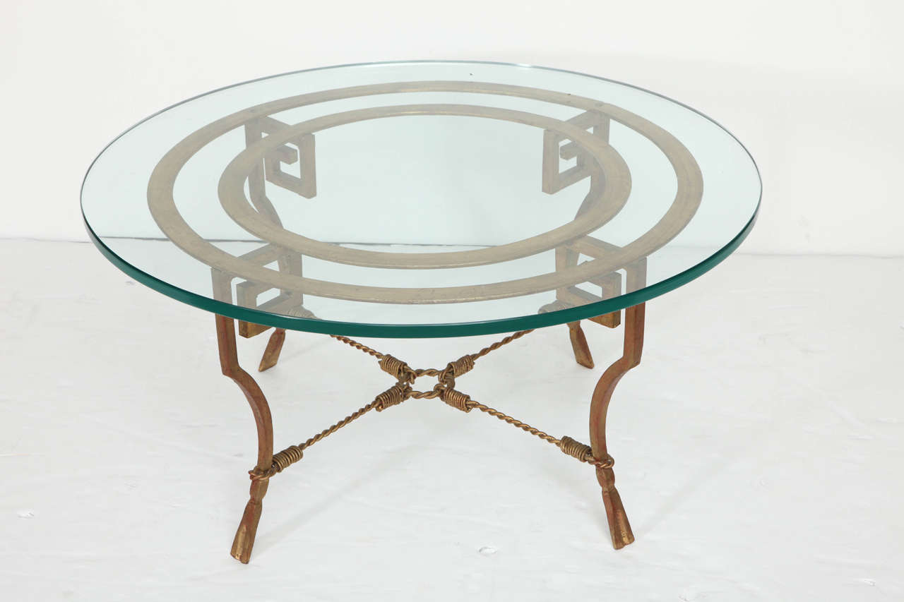French 1940s Cocktail Table by Maison Ramsay For Sale