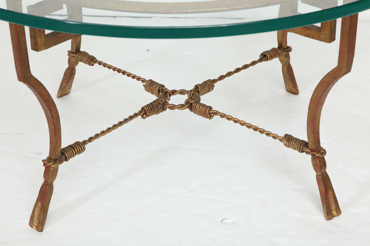 1940s Cocktail Table by Maison Ramsay In Excellent Condition For Sale In New York, NY
