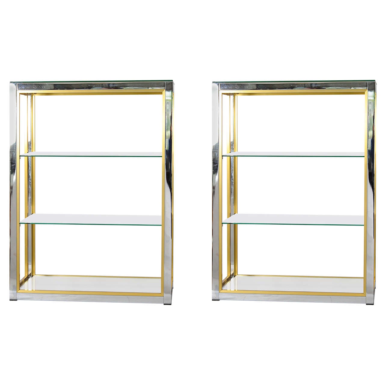 Set of Two Luxurious Etagères by Renato Zevi