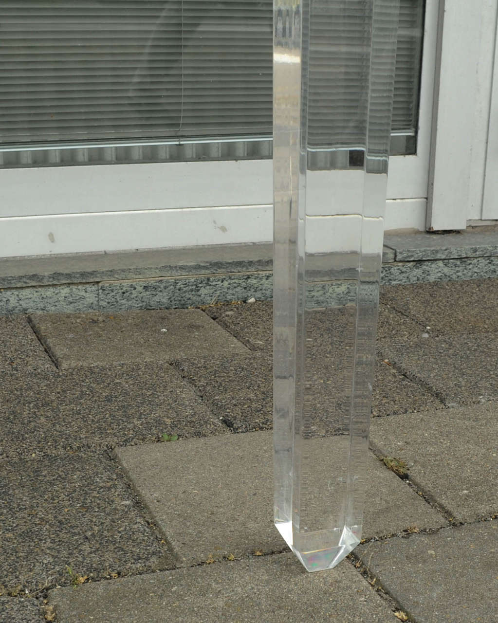 Mid-Century Modern Perspex and Glass Dining Table Made by Fabianart Roma