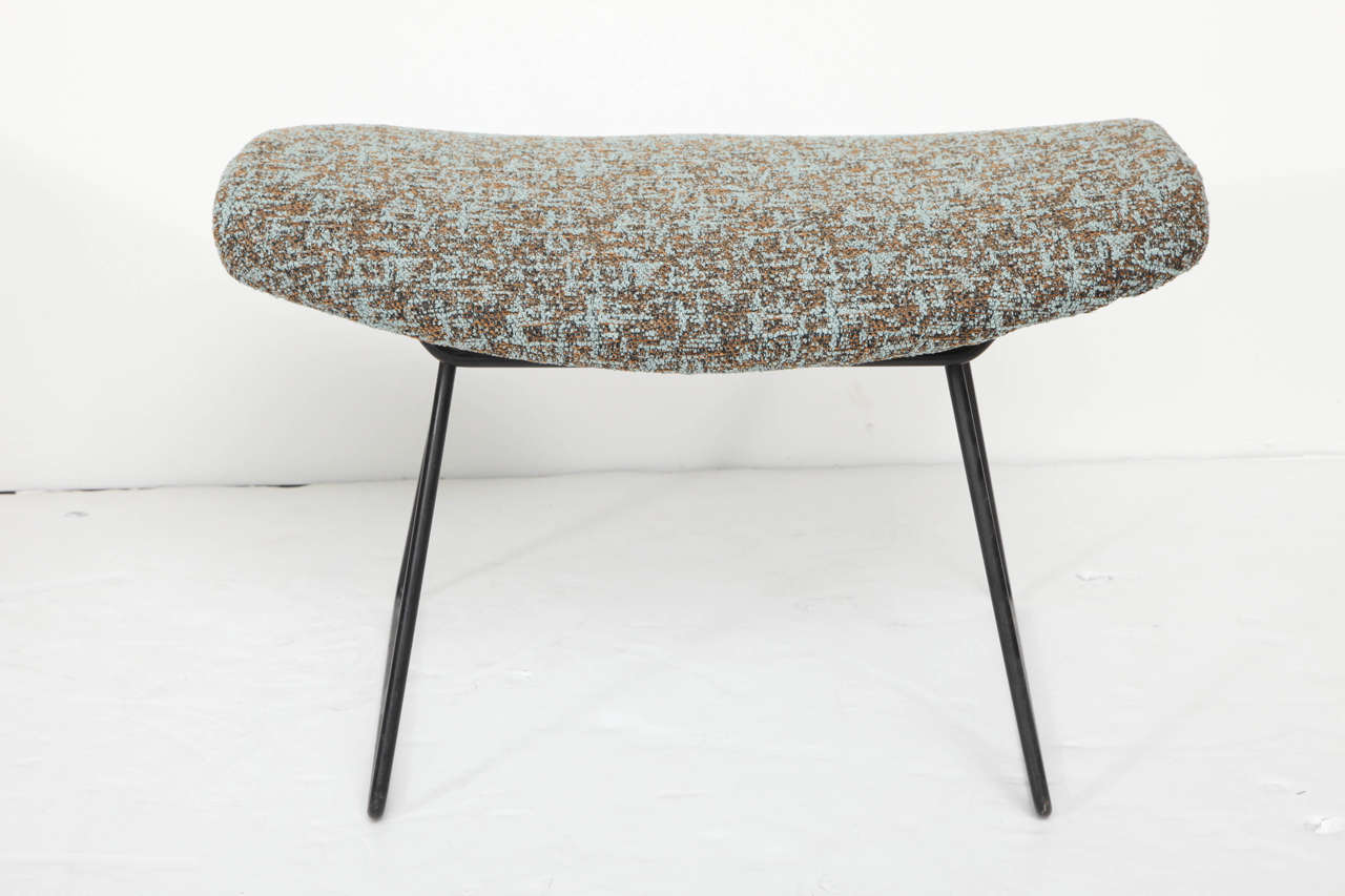 American Harry Bertoia Bird Chair and Ottoman for Knoll