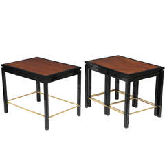 Pair of Edward Wormley for Dunbar Side Tables