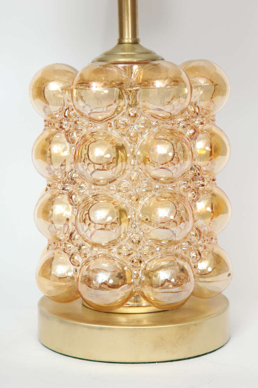 Helena Tynell Champagne Bubble Glass Lamps In Excellent Condition In New York, NY