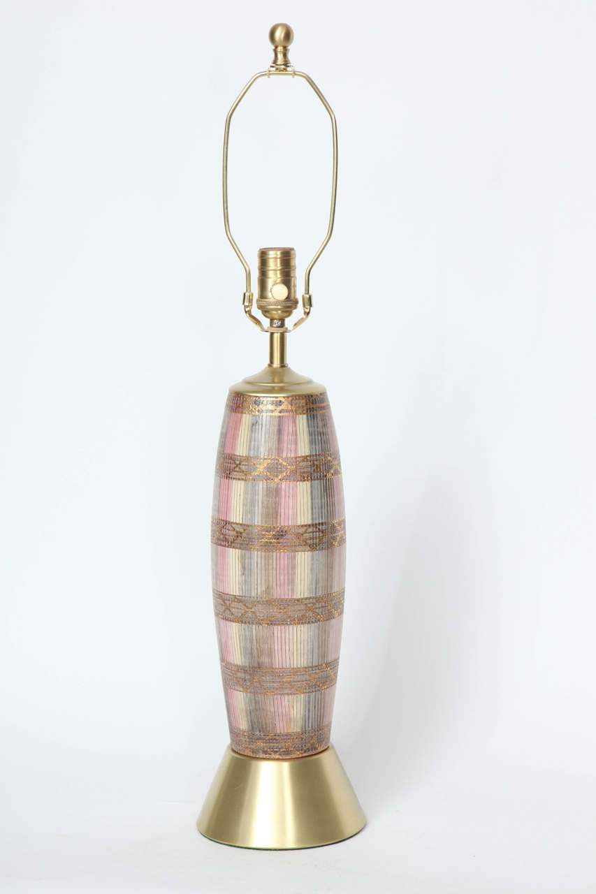 Mid-Century Modern Aldo Londi Italian Ceramic Lamps for Bitossi