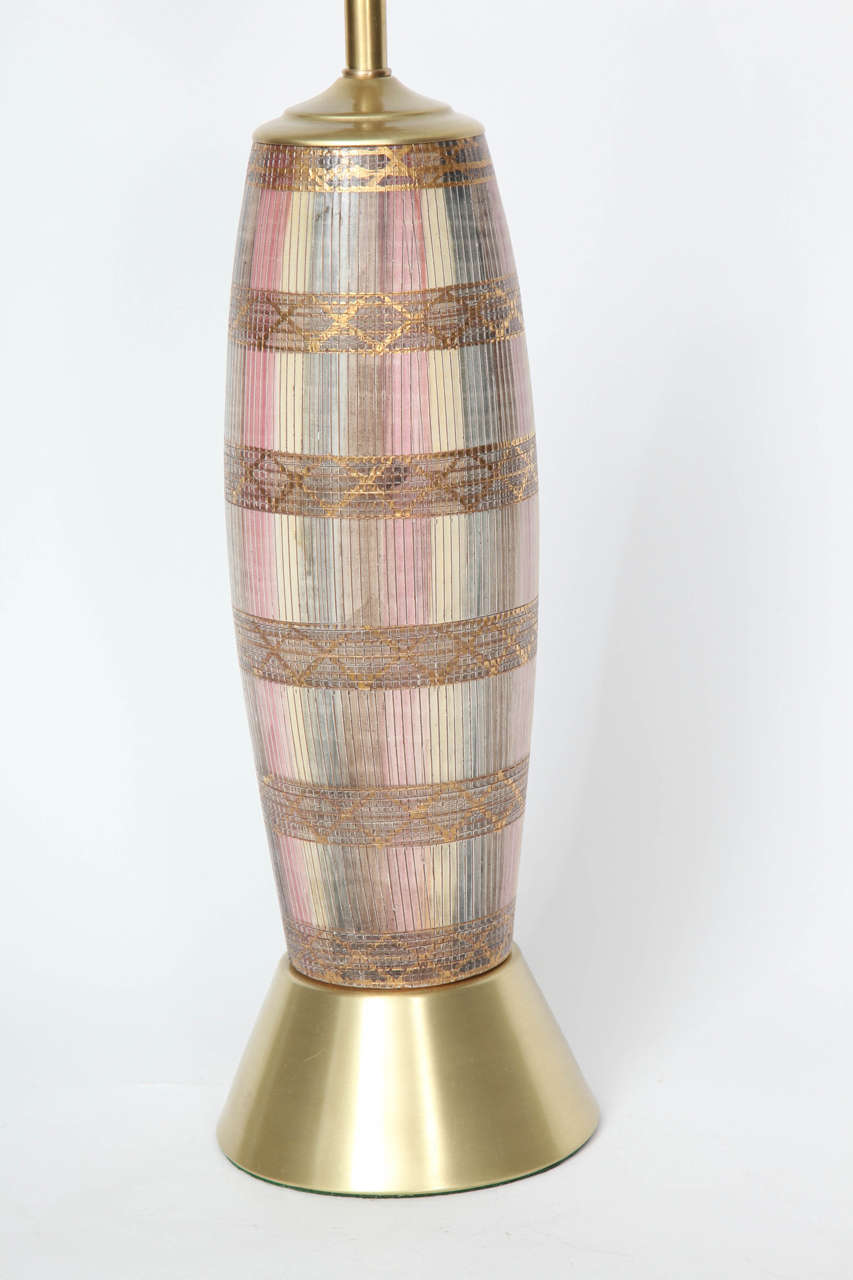 Aldo Londi Italian Ceramic Lamps for Bitossi In Excellent Condition In New York, NY