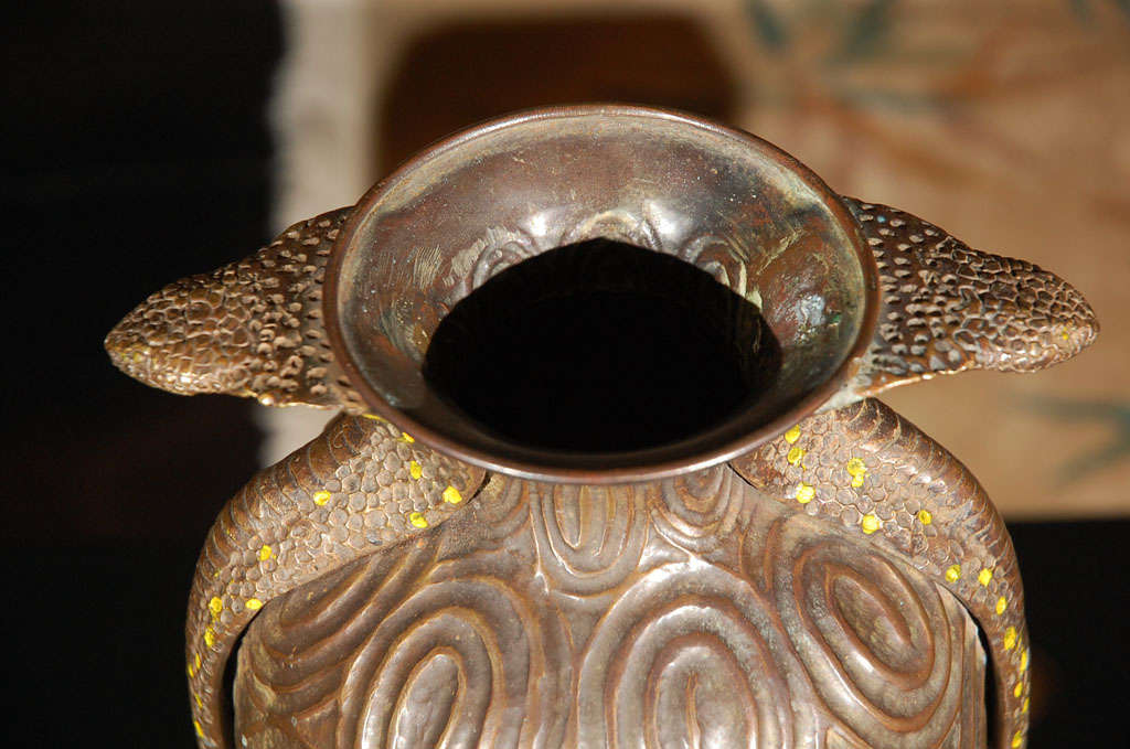 Mid-20th Century Jean Dunand Style Copper Urn