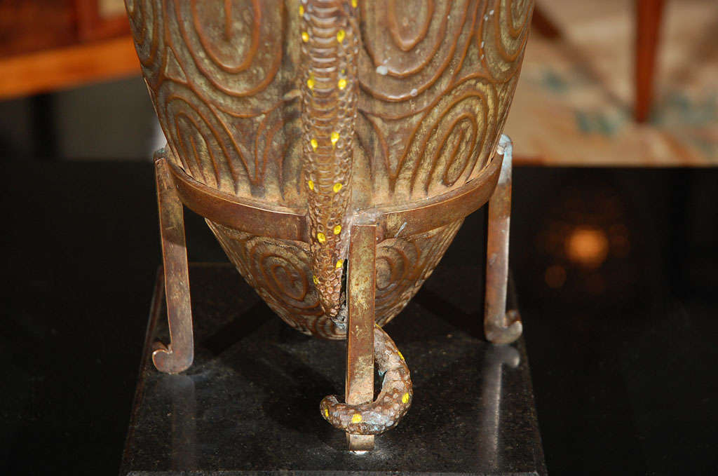 Jean Dunand Style Copper Urn 2