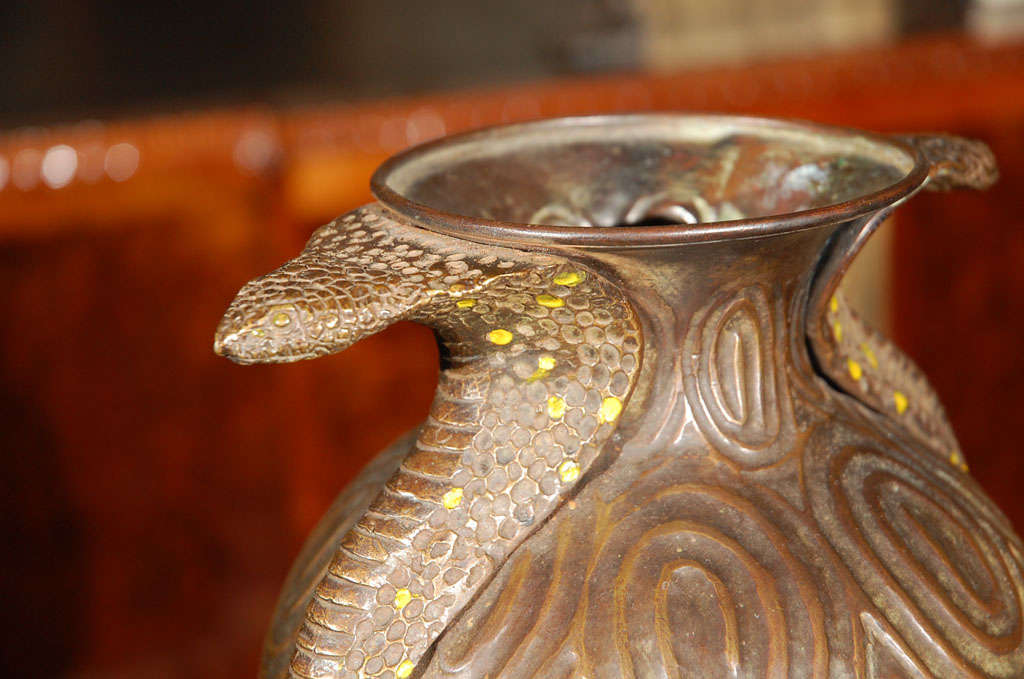 Jean Dunand Style Copper Urn 4