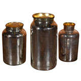 Antique Mercury Glass Canister