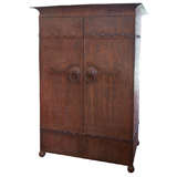 Spanish metal armoire with two doors