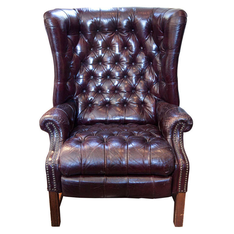 Chesterfield leather tufted recliner at 1stDibs chesterfield recliner