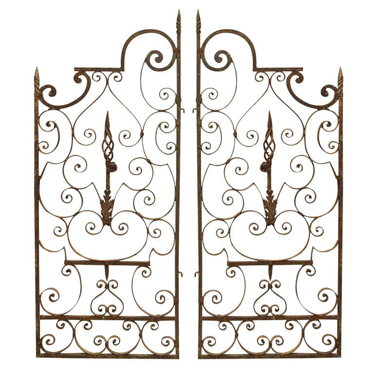 Pair of Wrought Iron Garden Gates