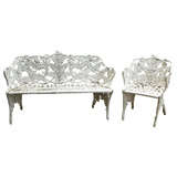 Set of Two Cast Iron Benches 3