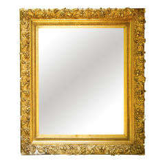 Large Gilt Wood Mirror 11