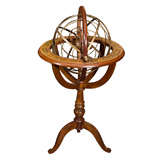 Wood & Painted Armillary Sphere