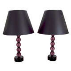 Pair of Murano Glass "Boule" Lamps 8