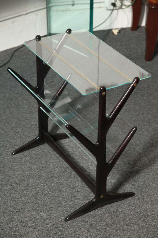 Mid-20th Century Magazine / Side Table By C. Lacca