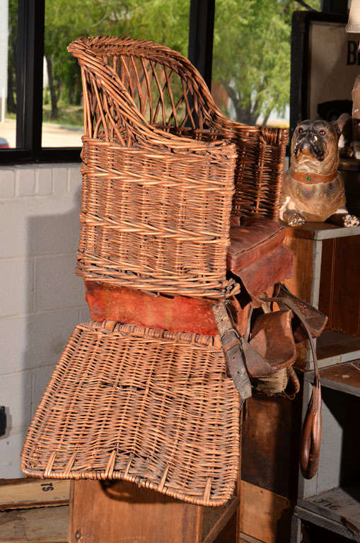 child's basket saddle for pony