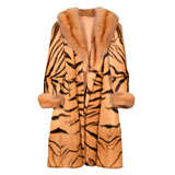 Vintage Tiger Coat with Golden Sable Collar and Cuffs