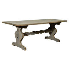 Painted Trestle Table