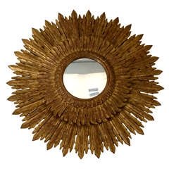 19th Century Italian Sunburst Mirror