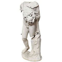 Ancient Roman Marble Figure of Bacchus