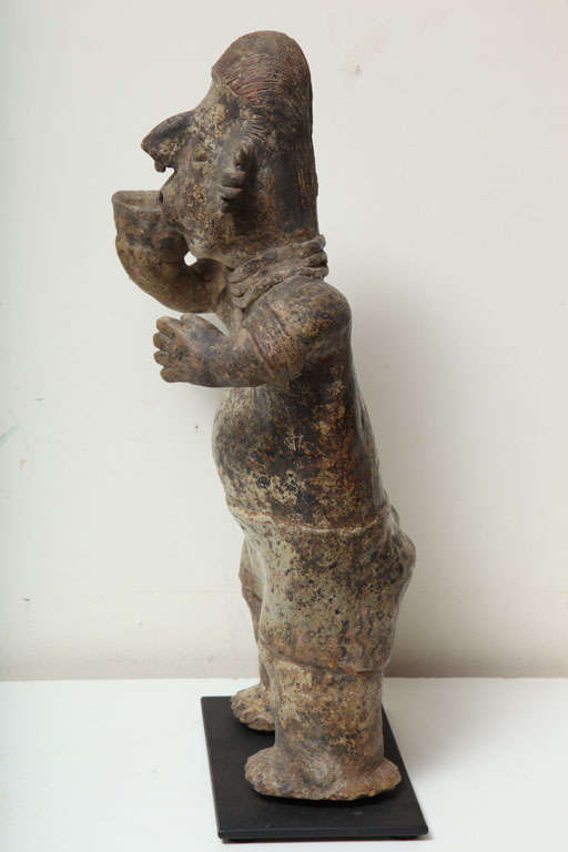 Pre Columbian Nayarit Pottery Standing Mourner Figure For Sale 2