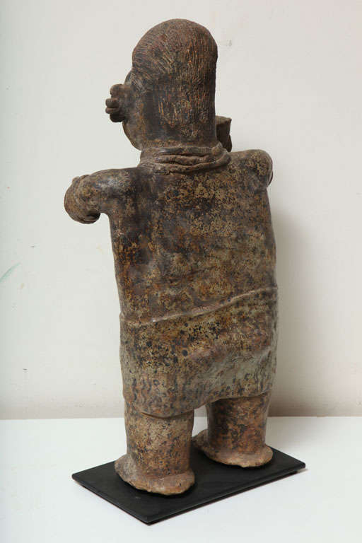 Pre Columbian Nayarit Pottery Standing Mourner Figure For Sale 3