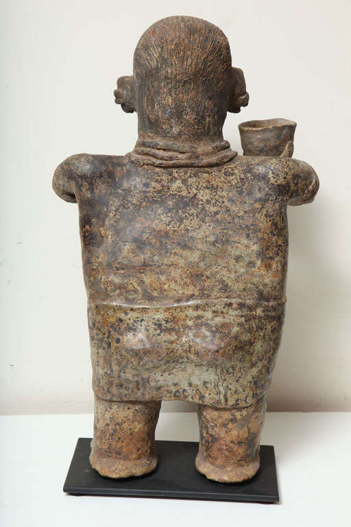 Pre Columbian Nayarit Pottery Standing Mourner Figure For Sale 4