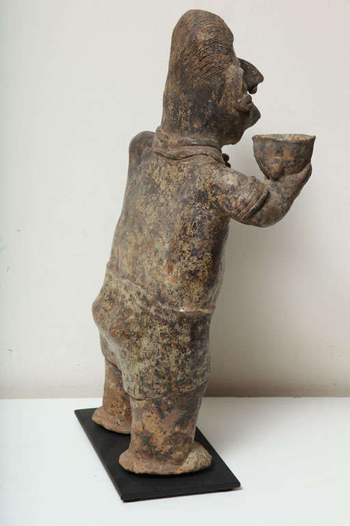 Pre Columbian Nayarit Pottery Standing Mourner Figure For Sale 5