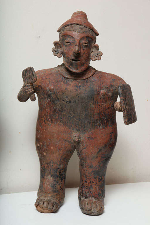 Mexican Pre Columbian Nayarit Pottery Male and Female Ancestral Couple