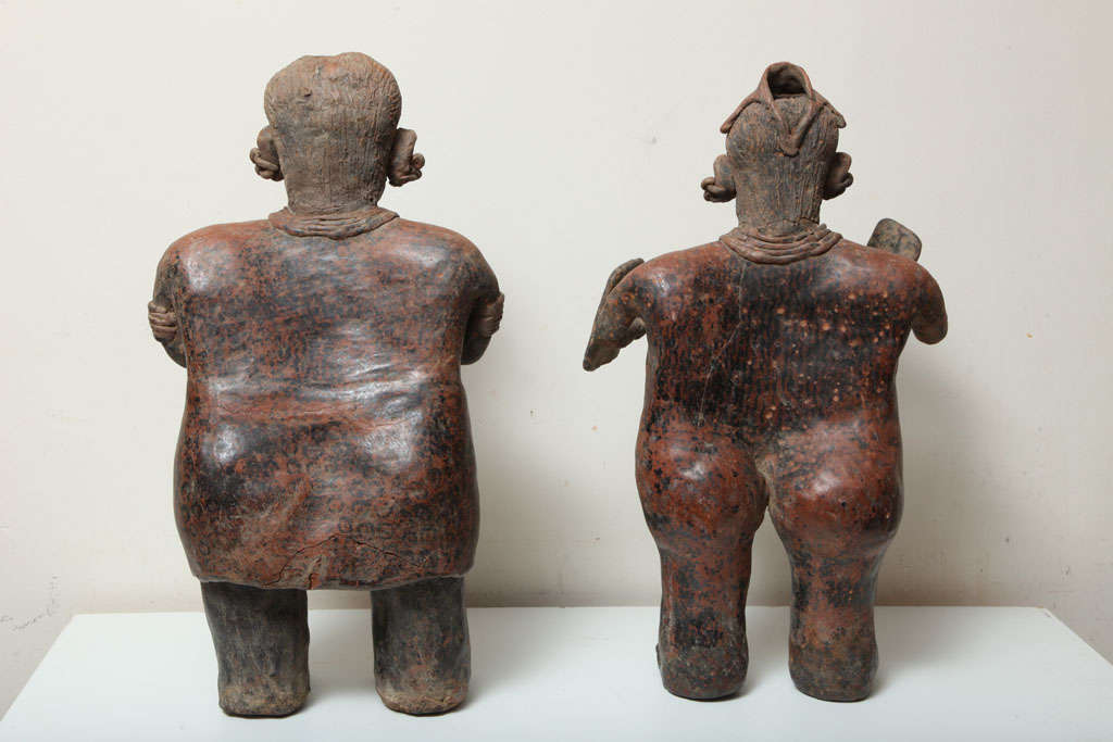 Pre Columbian Nayarit Pottery Male and Female Ancestral Couple 6