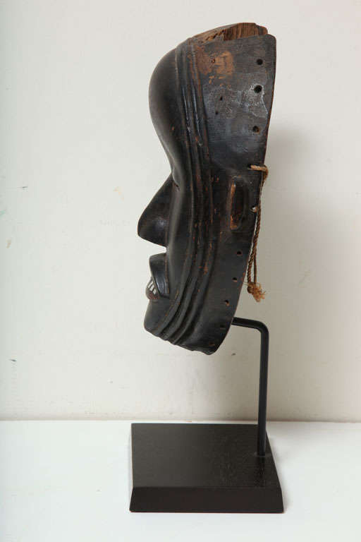 20th Century Africa Antique Dan Wood Carved Initiation Mask For Sale